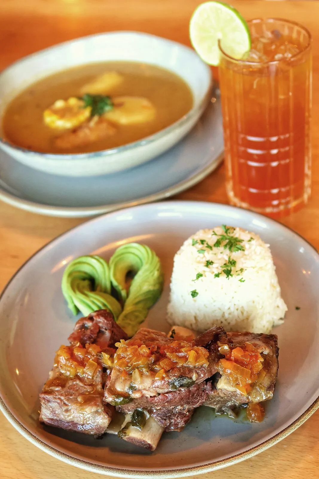 Homemade lunch from Las Caleñitas
